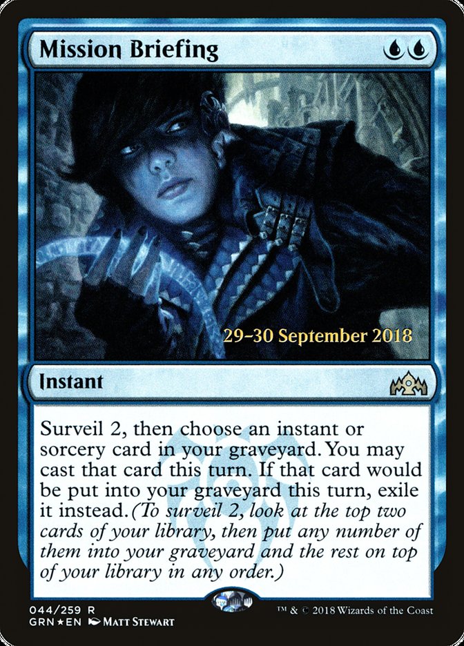 Mission Briefing [Guilds of Ravnica Prerelease Promos] | Jomio and Rueliete's Cards and Comics