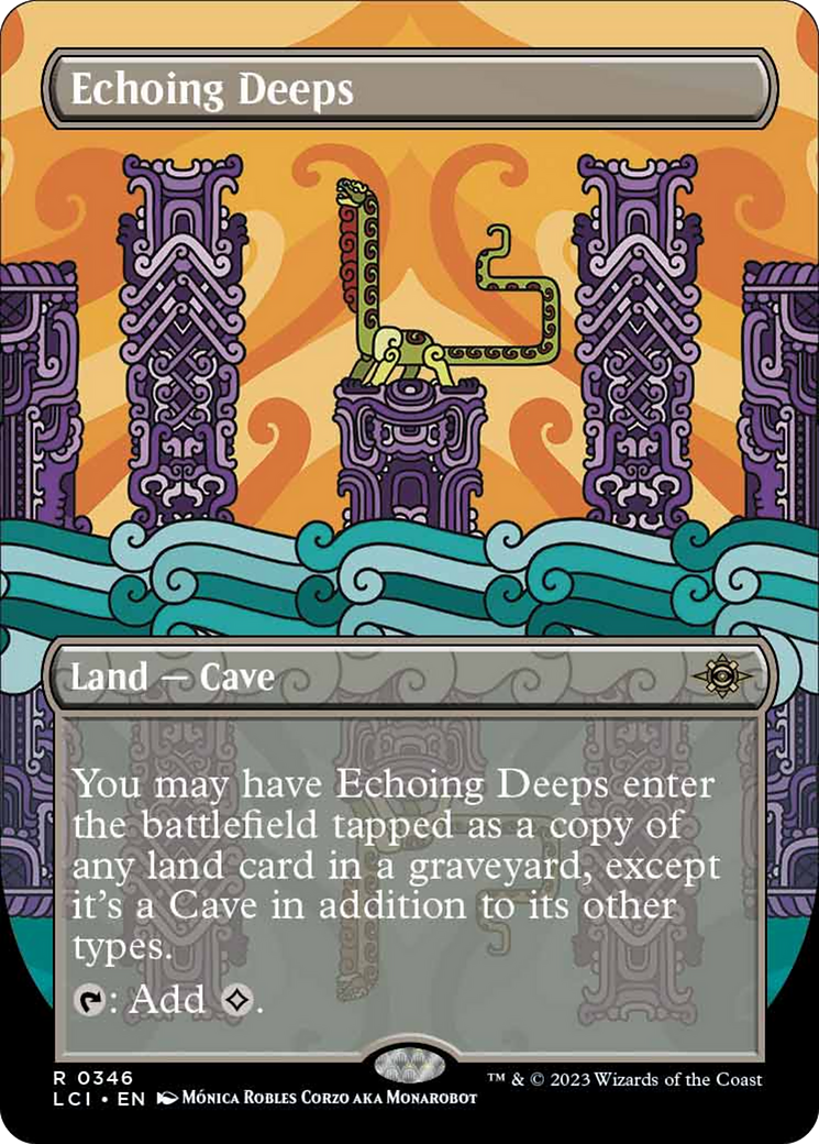 Echoing Deeps (Borderless) [The Lost Caverns of Ixalan] | Jomio and Rueliete's Cards and Comics