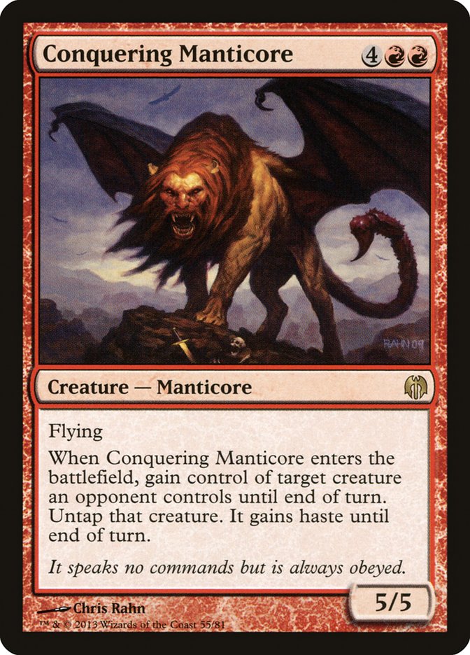 Conquering Manticore [Duel Decks: Heroes vs. Monsters] | Jomio and Rueliete's Cards and Comics