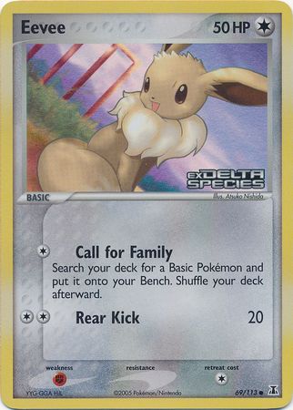 Eevee (69/113) (Stamped) [EX: Delta Species] | Jomio and Rueliete's Cards and Comics