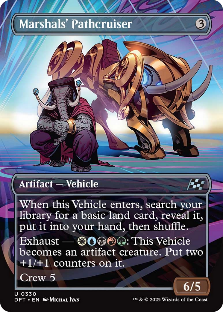 Marshals' Pathcruiser (Borderless) [Aetherdrift] | Jomio and Rueliete's Cards and Comics