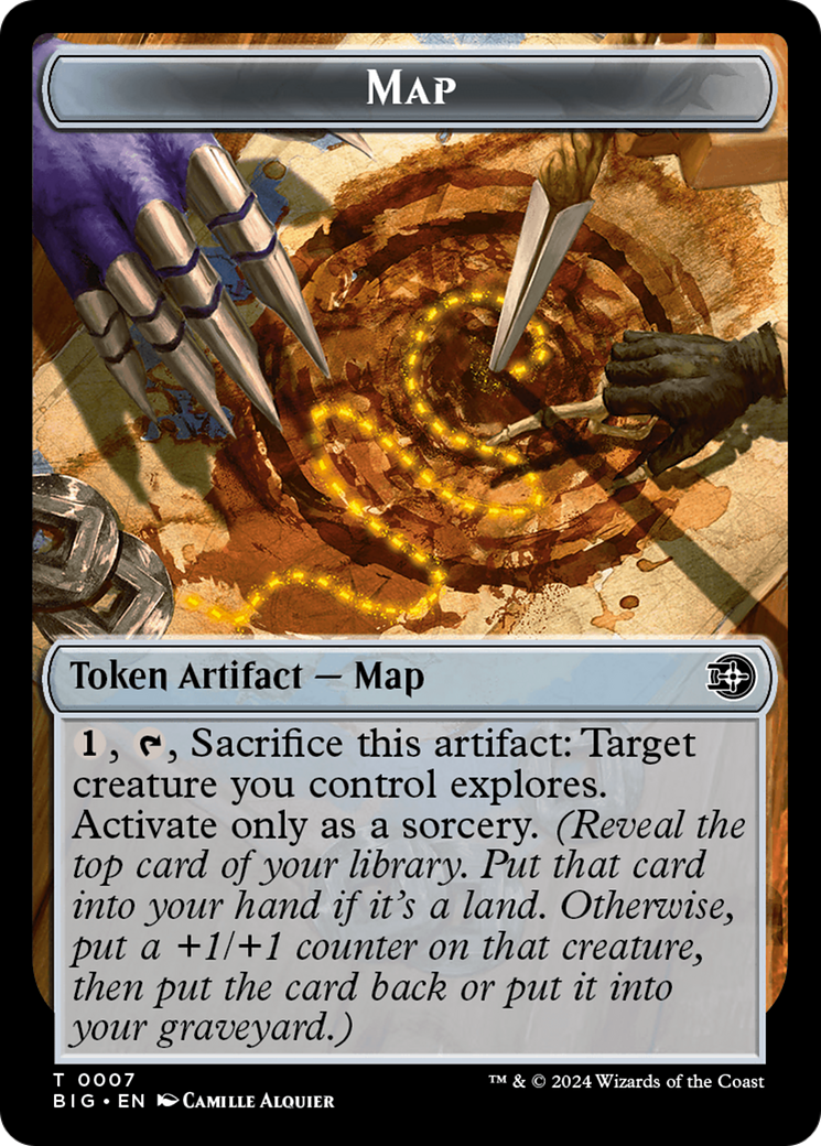 Map // Plot Double-Sided Token [Outlaws of Thunder Junction: The Big Score Tokens] | Jomio and Rueliete's Cards and Comics