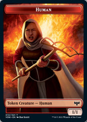 Human (001) // Human (010) Double-Sided Token [Innistrad: Crimson Vow Tokens] | Jomio and Rueliete's Cards and Comics