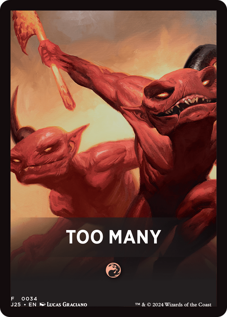 Too Many Theme Card [Foundations Jumpstart Front Cards] | Jomio and Rueliete's Cards and Comics