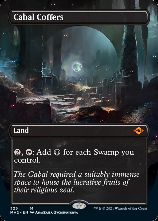 Cabal Coffers (Borderless Alternate Art) [Modern Horizons 2] | Jomio and Rueliete's Cards and Comics