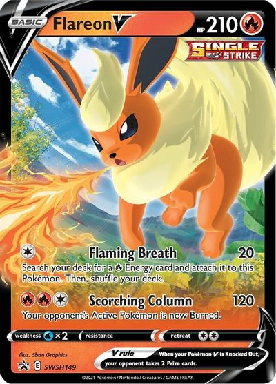 Flareon V (SWSH149) [Sword & Shield: Black Star Promos] | Jomio and Rueliete's Cards and Comics