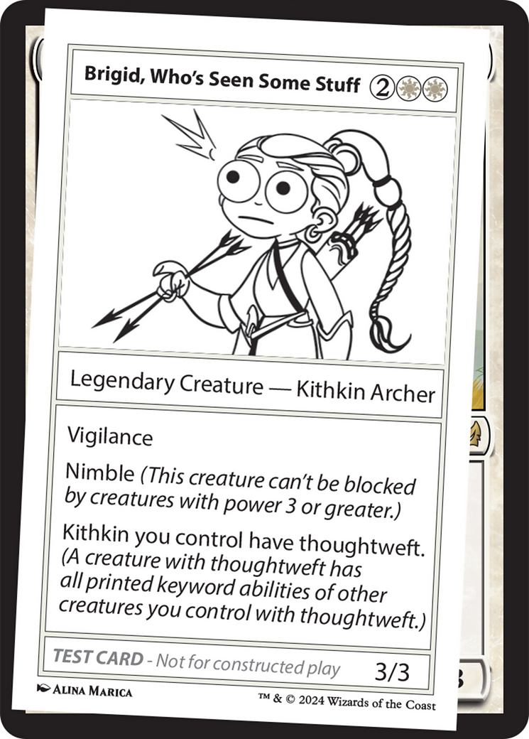 Brigid, Who's Seen Some Stuff [Mystery Booster 2 Playtest Cards] | Jomio and Rueliete's Cards and Comics
