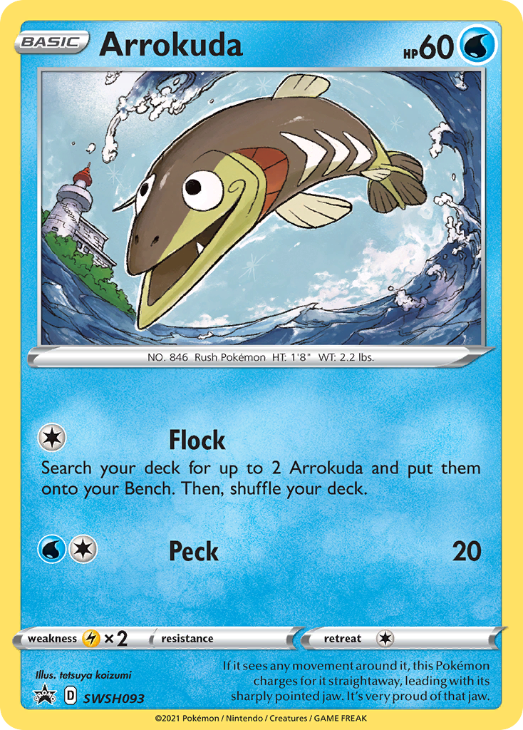 Arrokuda (SWSH093) [Sword & Shield: Black Star Promos] | Jomio and Rueliete's Cards and Comics