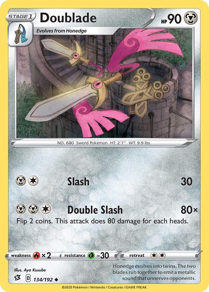 Doublade (134/192) [Sword & Shield: Rebel Clash] | Jomio and Rueliete's Cards and Comics