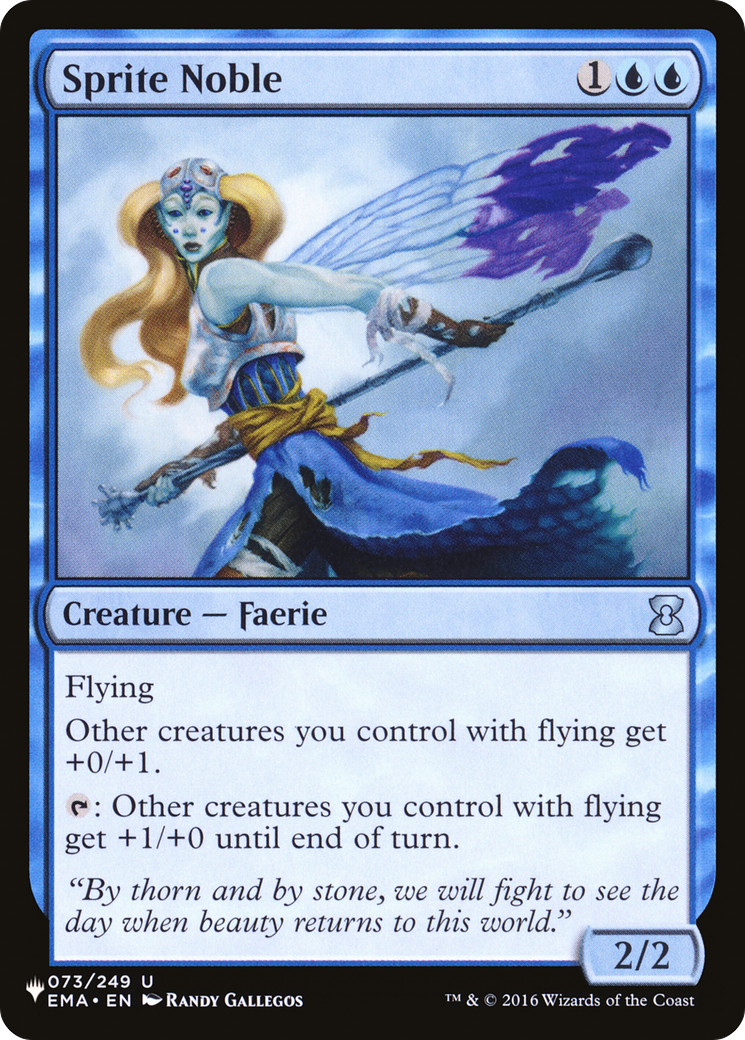 Sprite Noble [The List] | Jomio and Rueliete's Cards and Comics