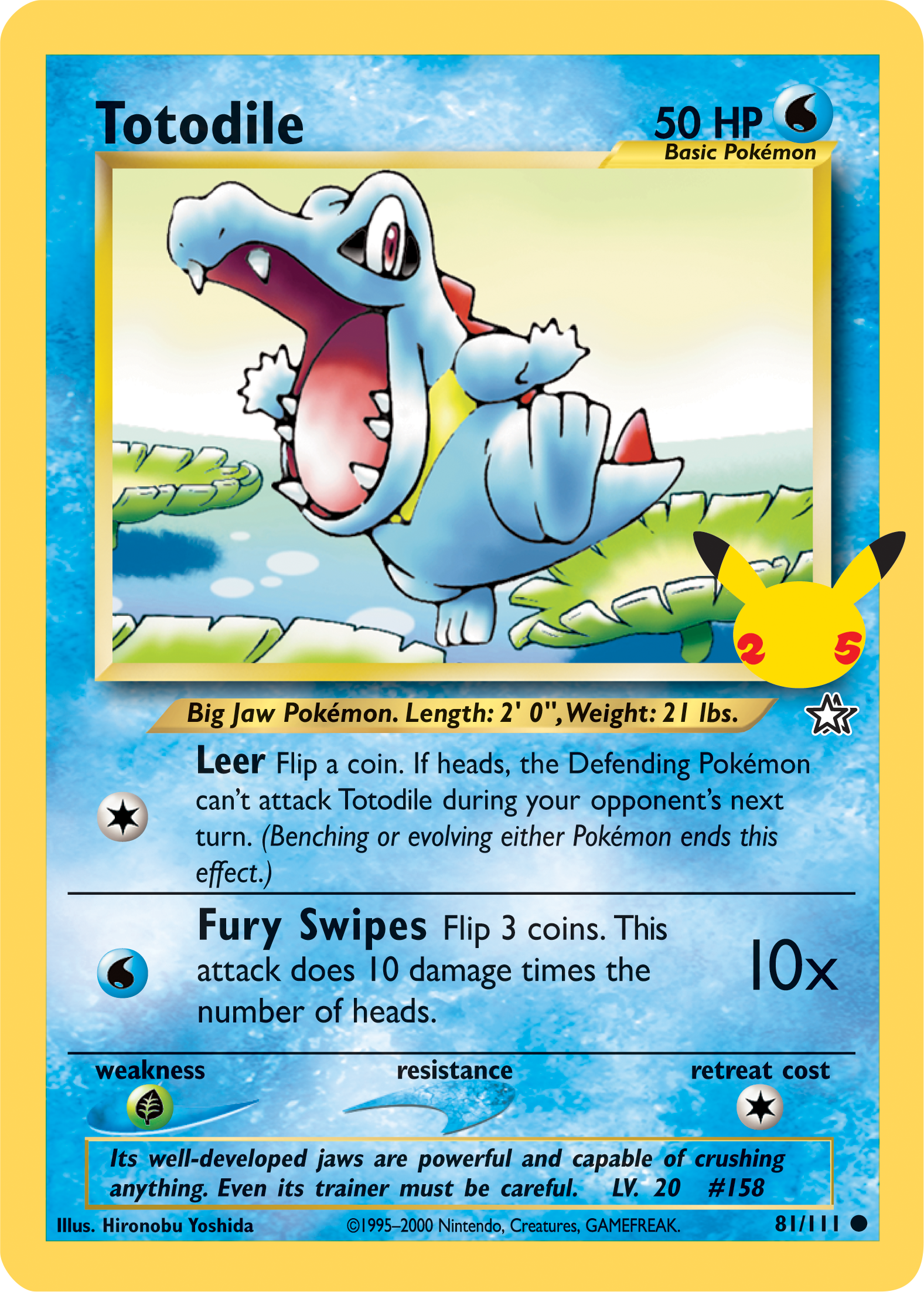 Totodile (81/111) (Jumbo Card) [First Partner Pack] | Jomio and Rueliete's Cards and Comics