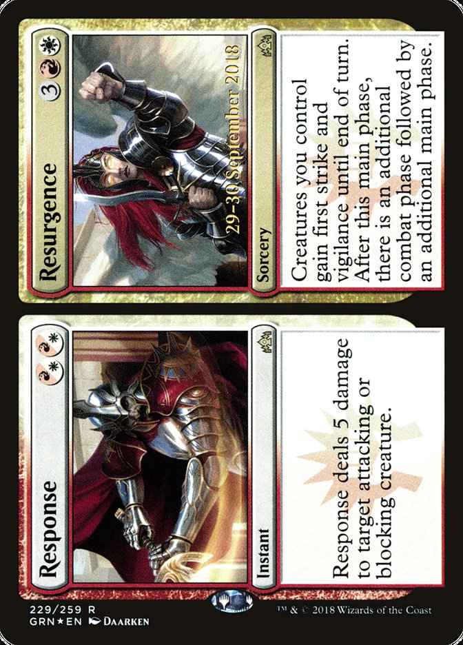 Response // Resurgence [Guilds of Ravnica Prerelease Promos] | Jomio and Rueliete's Cards and Comics