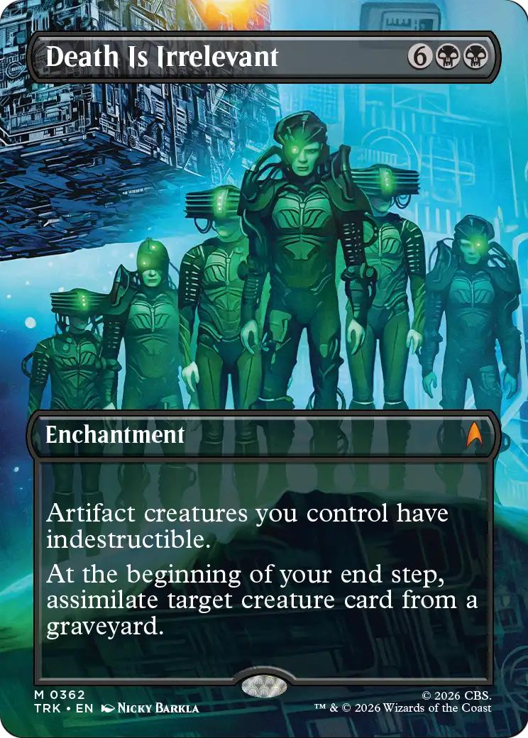 Death Is Irrelevant (Borderless) [Star Trek] | Jomio and Rueliete's Cards and Comics