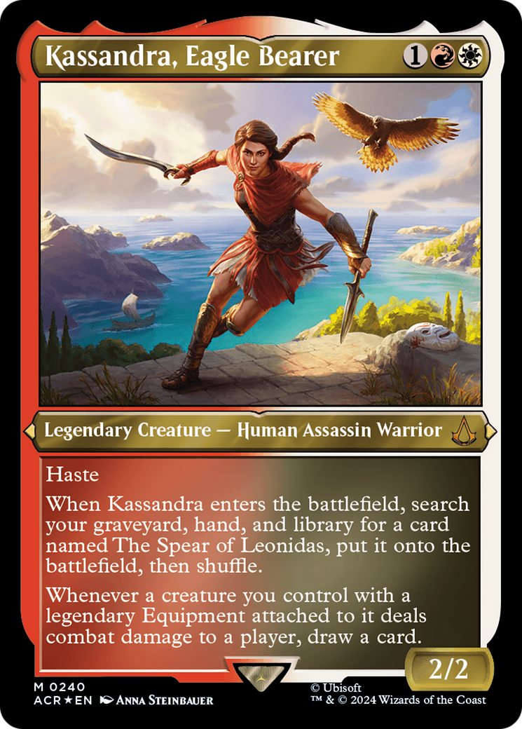 Kassandra, Eagle Bearer (Foil Etched) [Assassin's Creed] | Jomio and Rueliete's Cards and Comics