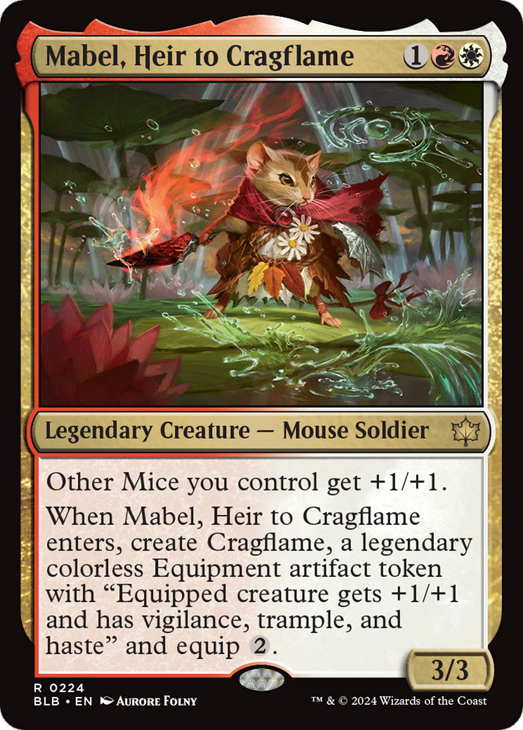 Mabel, Heir to Cragflame [Bloomburrow] | Jomio and Rueliete's Cards and Comics