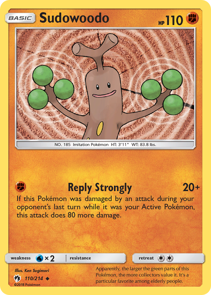 Sudowoodo (110/214) [Sun & Moon: Lost Thunder] | Jomio and Rueliete's Cards and Comics