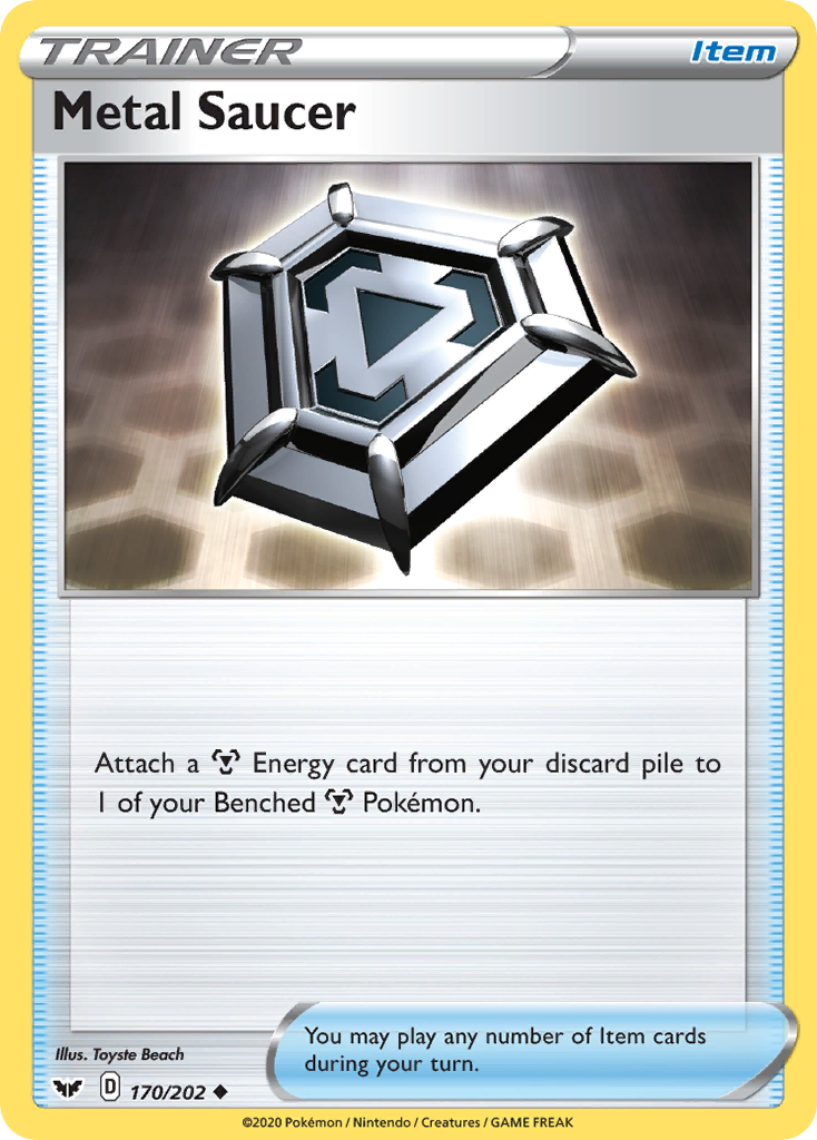 Metal Saucer (170/202) [Sword & Shield: Base Set] | Jomio and Rueliete's Cards and Comics