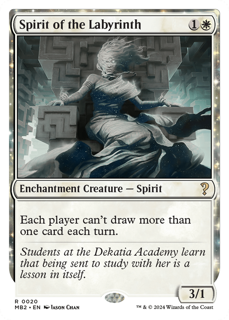Spirit of the Labyrinth (White Border) [Mystery Booster 2] | Jomio and Rueliete's Cards and Comics