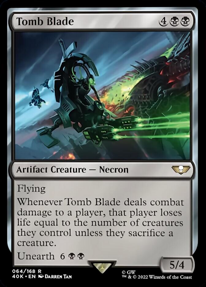 Tomb Blade (Surge Foil) [Warhammer 40,000] | Jomio and Rueliete's Cards and Comics
