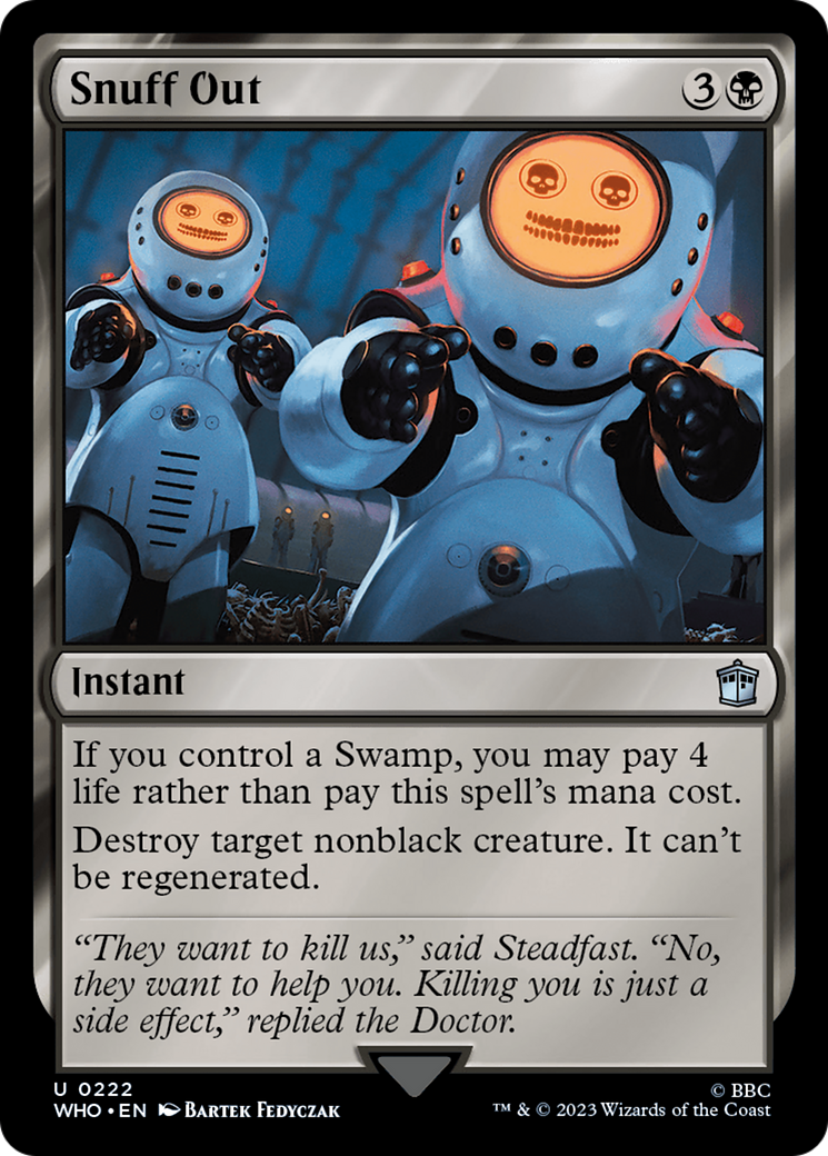 Snuff Out [Doctor Who] | Jomio and Rueliete's Cards and Comics