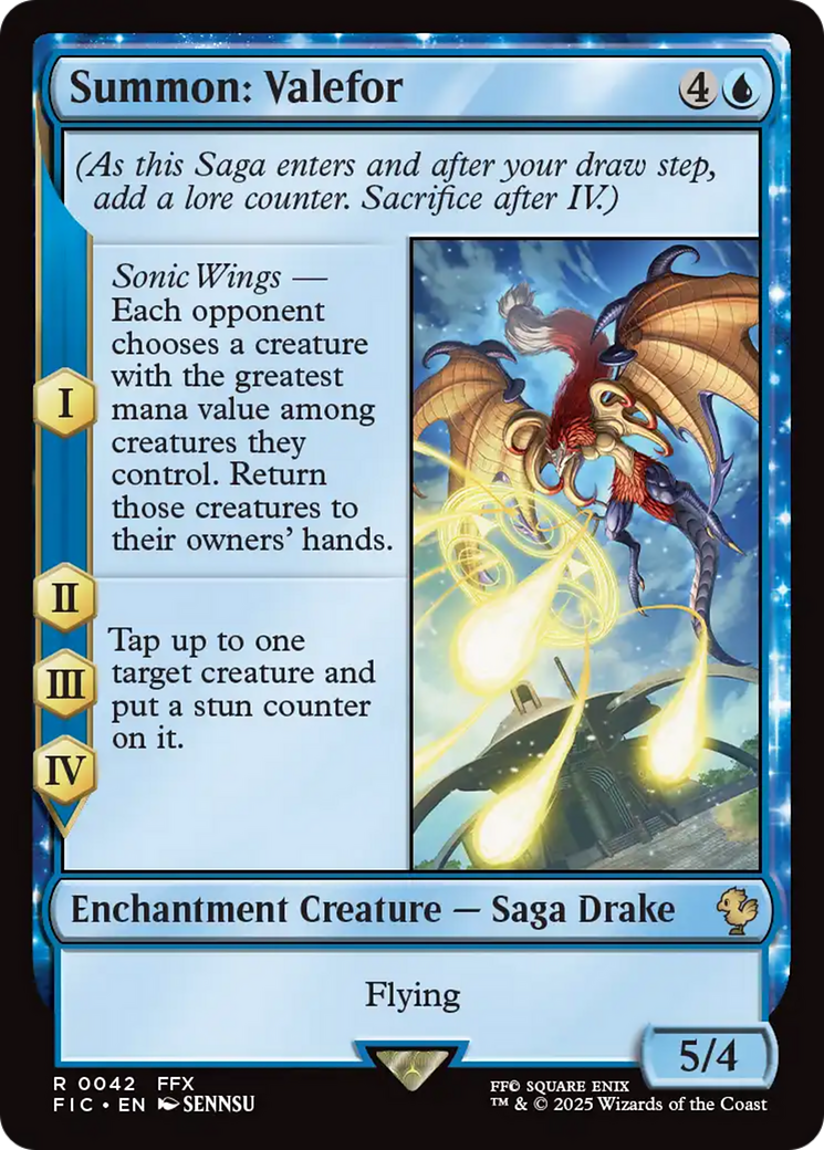 Summon: Valefor [FINAL FANTASY Commander] | Jomio and Rueliete's Cards and Comics