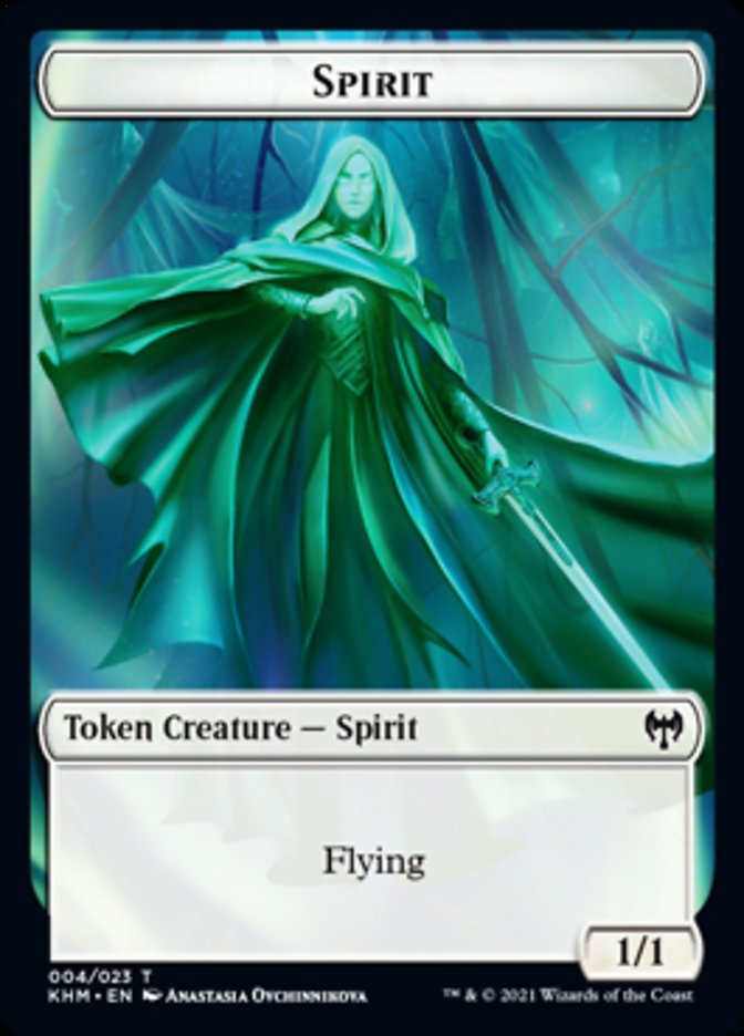 Spirit Token [Kaldheim Tokens] | Jomio and Rueliete's Cards and Comics