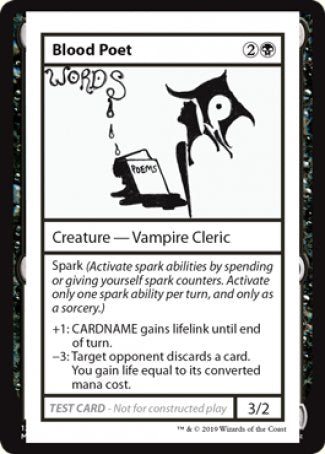 Blood Poet (2021 Edition) [Mystery Booster Playtest Cards] | Jomio and Rueliete's Cards and Comics