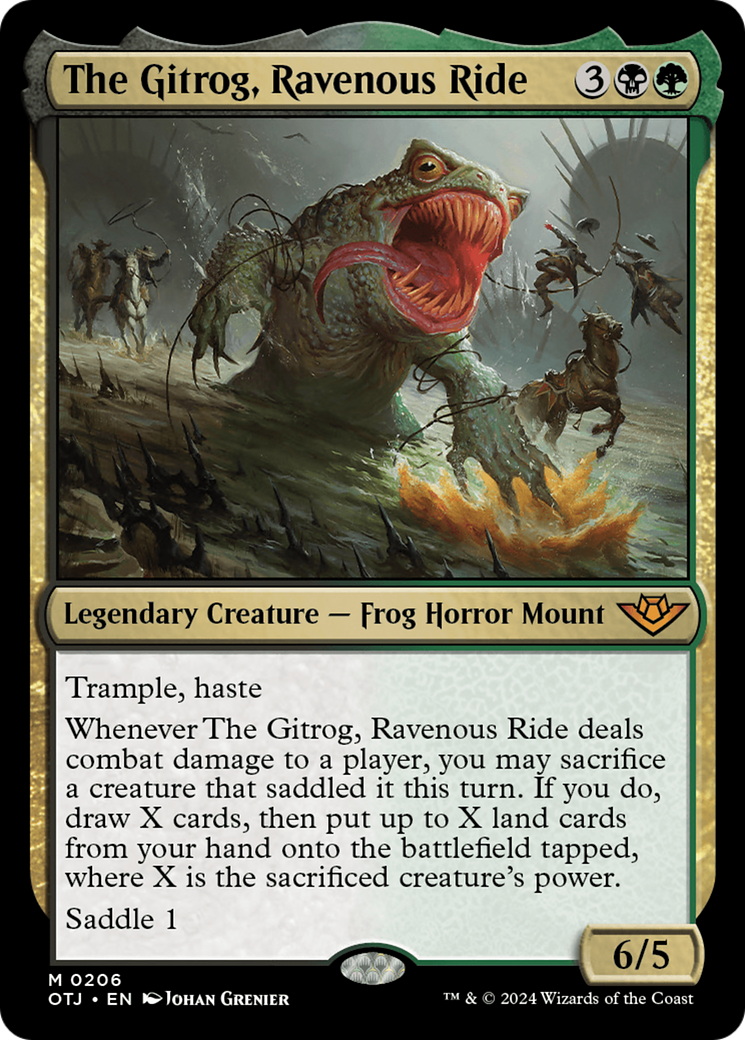 The Gitrog, Ravenous Ride [Outlaws of Thunder Junction] | Jomio and Rueliete's Cards and Comics