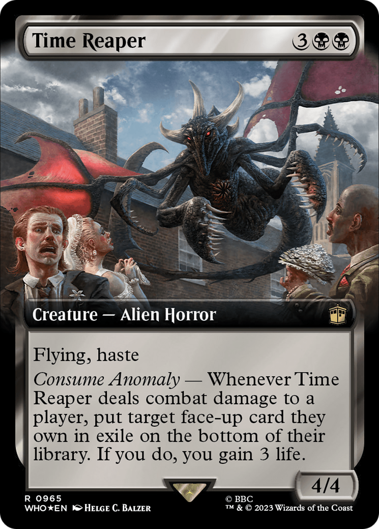 Time Reaper (Extended Art) (Surge Foil) [Doctor Who] | Jomio and Rueliete's Cards and Comics