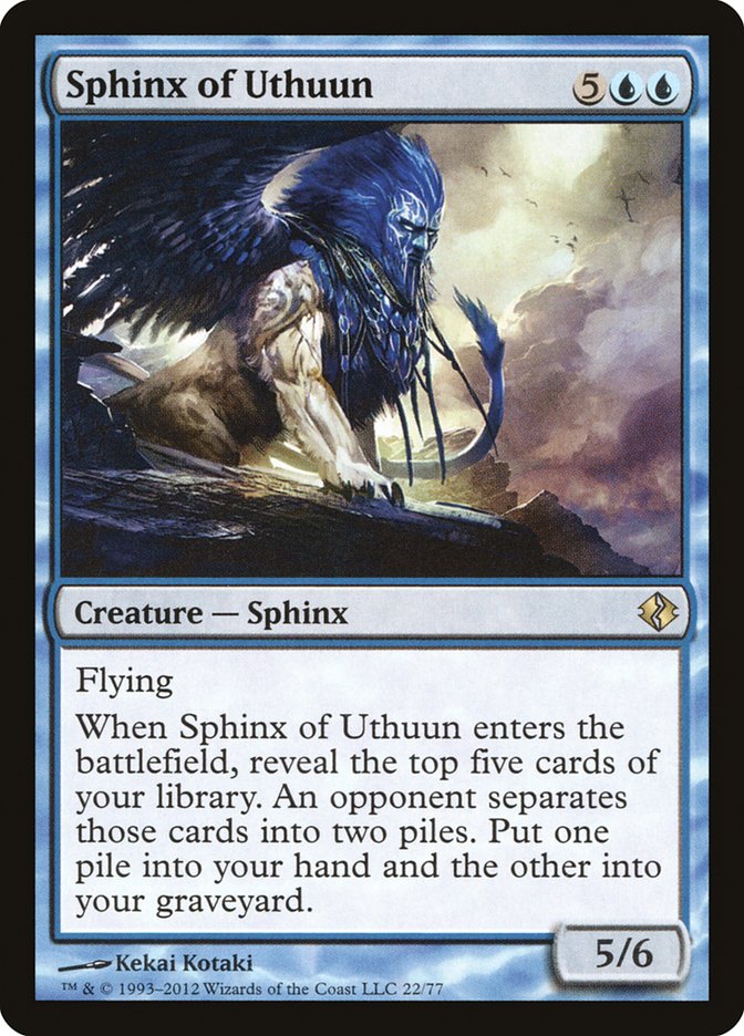 Sphinx of Uthuun [Duel Decks: Venser vs. Koth] | Jomio and Rueliete's Cards and Comics