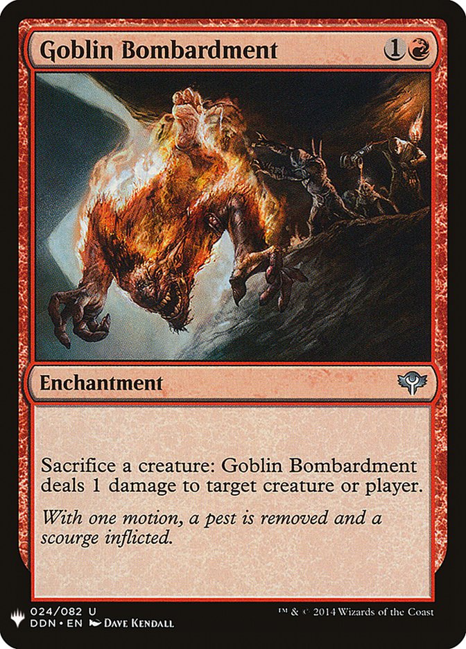 Goblin Bombardment [Mystery Booster] | Jomio and Rueliete's Cards and Comics