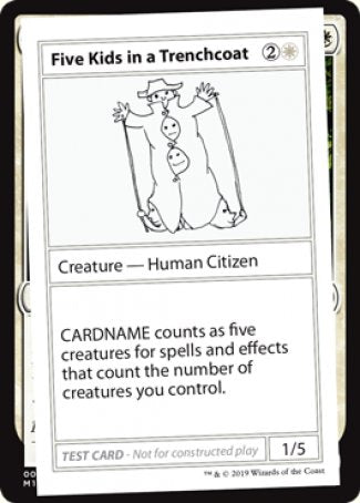 Five Kids in a Trenchcoat (2021 Edition) [Mystery Booster Playtest Cards] | Jomio and Rueliete's Cards and Comics