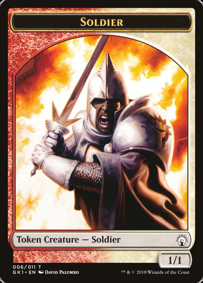 Soldier // Soldier Double-Sided Token [Guilds of Ravnica Guild Kit Tokens] | Jomio and Rueliete's Cards and Comics