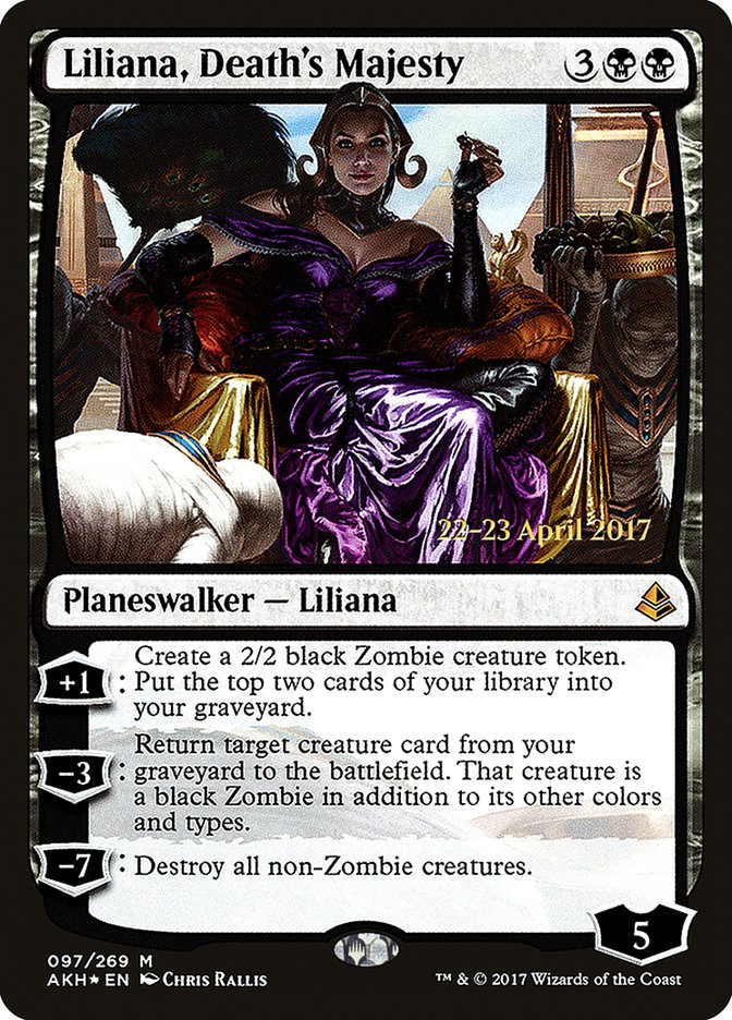 Liliana, Death's Majesty [Amonkhet Prerelease Promos] | Jomio and Rueliete's Cards and Comics