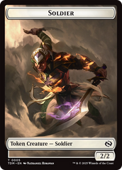 Solider (0004) // Solider (0005) Double-Sided Token [Tarkir: Dragonstorm Tokens] | Jomio and Rueliete's Cards and Comics