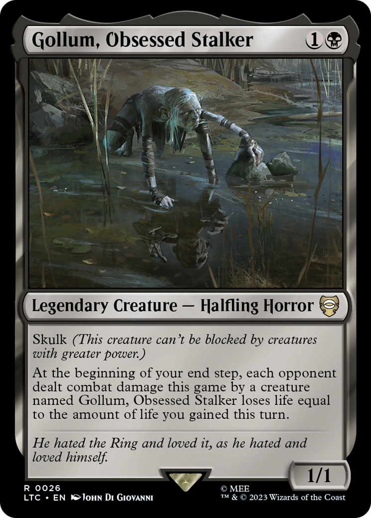 Gollum, Obsessed Stalker [The Lord of the Rings: Tales of Middle-Earth Commander] | Jomio and Rueliete's Cards and Comics