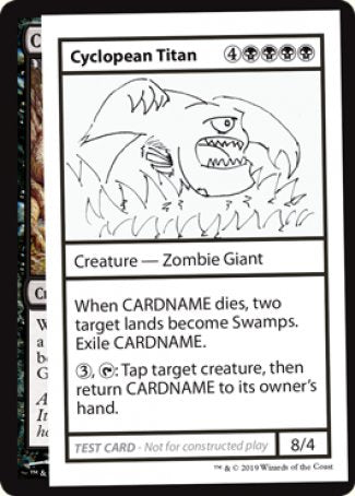 Cyclopean Titan (2021 Edition) [Mystery Booster Playtest Cards] | Jomio and Rueliete's Cards and Comics
