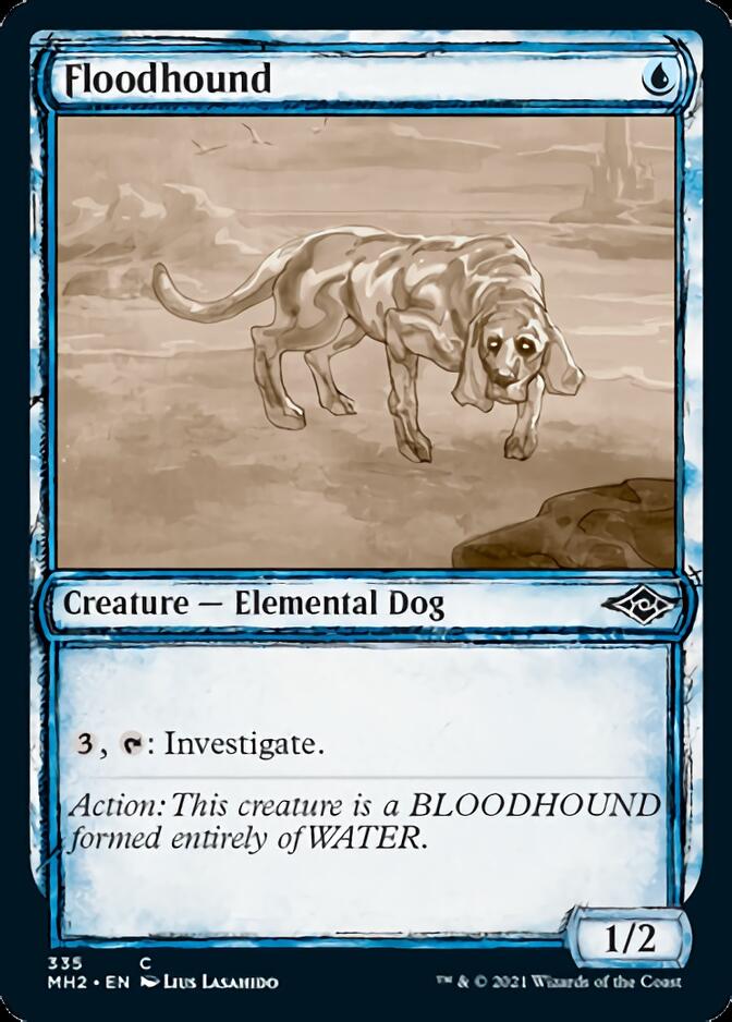 Floodhound (Sketch) [Modern Horizons 2] | Jomio and Rueliete's Cards and Comics