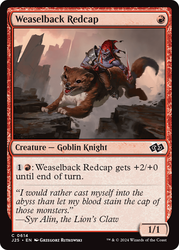 Weaselback Redcap [Foundations Jumpstart] | Jomio and Rueliete's Cards and Comics