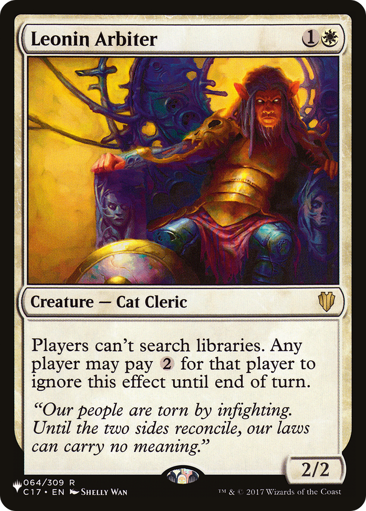 Leonin Arbiter [The List] | Jomio and Rueliete's Cards and Comics