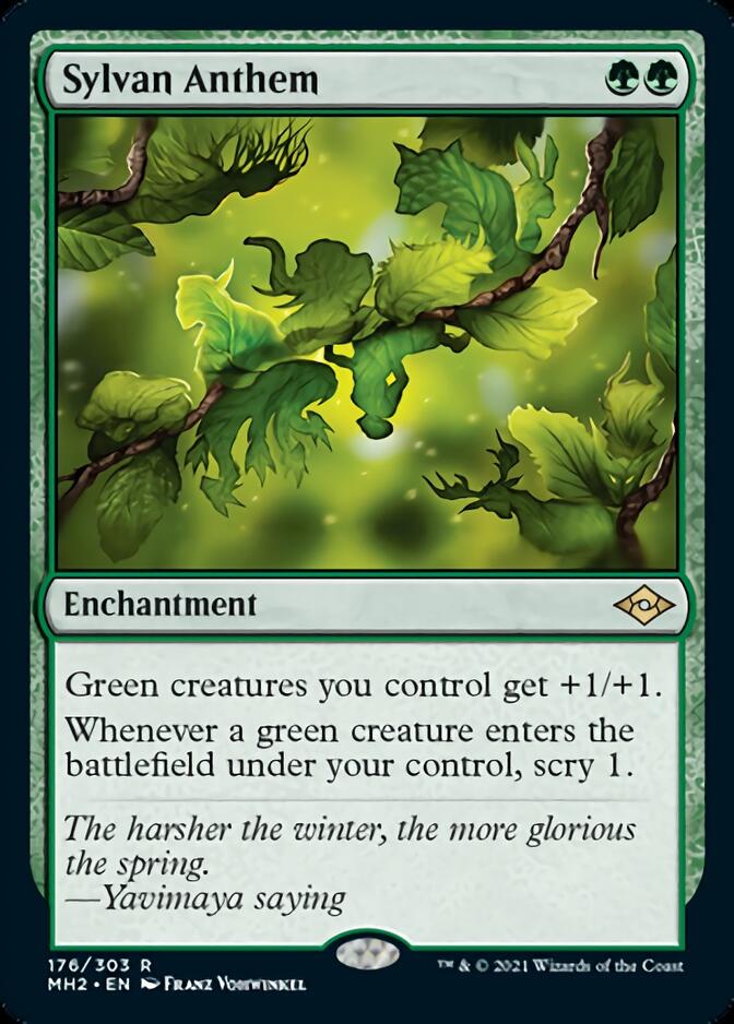 Sylvan Anthem [Modern Horizons 2] | Jomio and Rueliete's Cards and Comics