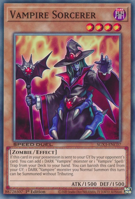 Vampire Sorcerer [SGX3-ENC07] Common | Jomio and Rueliete's Cards and Comics