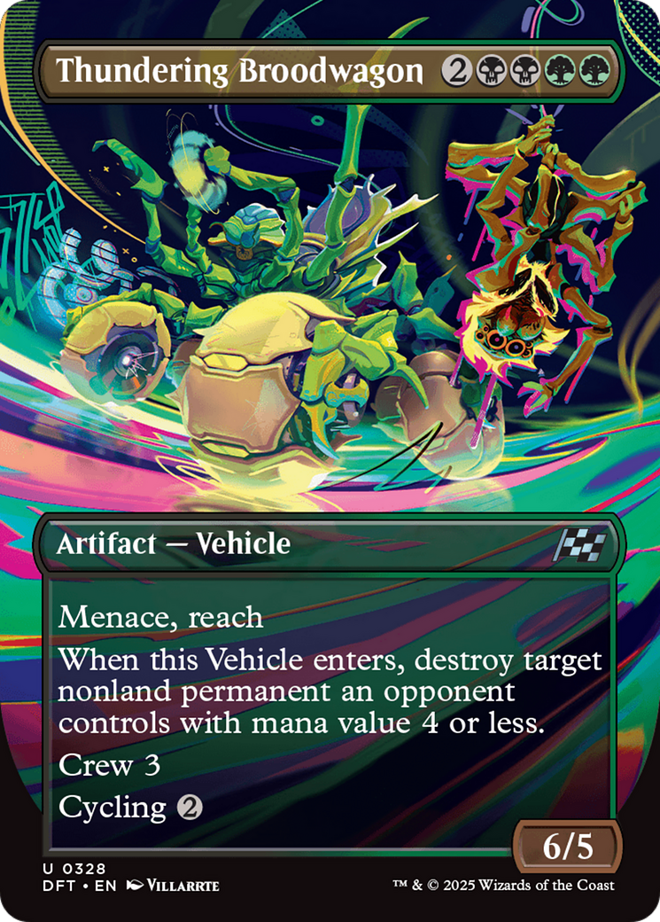Thundering Broodwagon (Borderless) [Aetherdrift] | Jomio and Rueliete's Cards and Comics