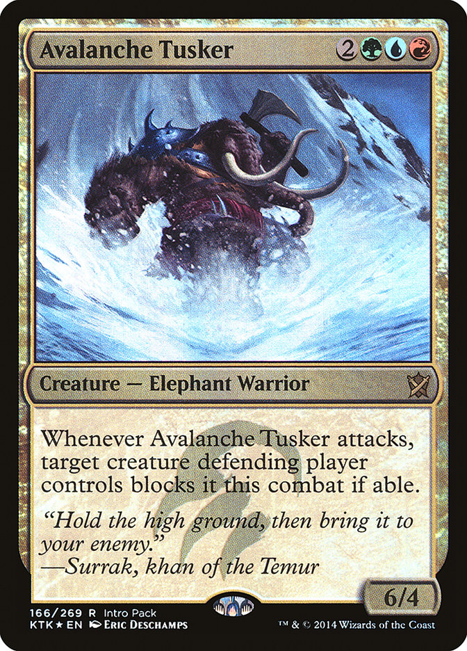 Avalanche Tusker (Intro Pack) [Khans of Tarkir Promos] | Jomio and Rueliete's Cards and Comics