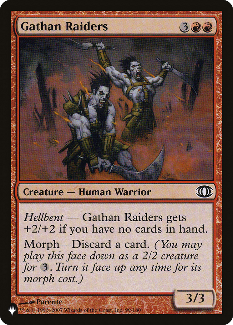 Gathan Raiders [The List] | Jomio and Rueliete's Cards and Comics