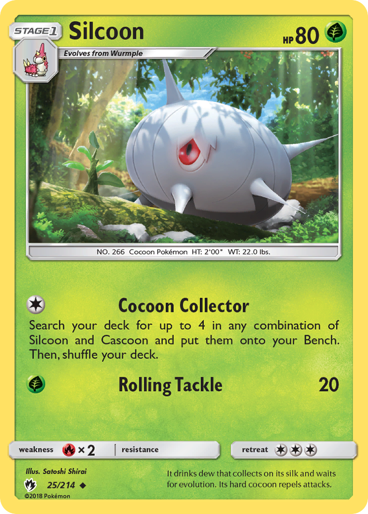 Silcoon (25/214) [Sun & Moon: Lost Thunder] | Jomio and Rueliete's Cards and Comics