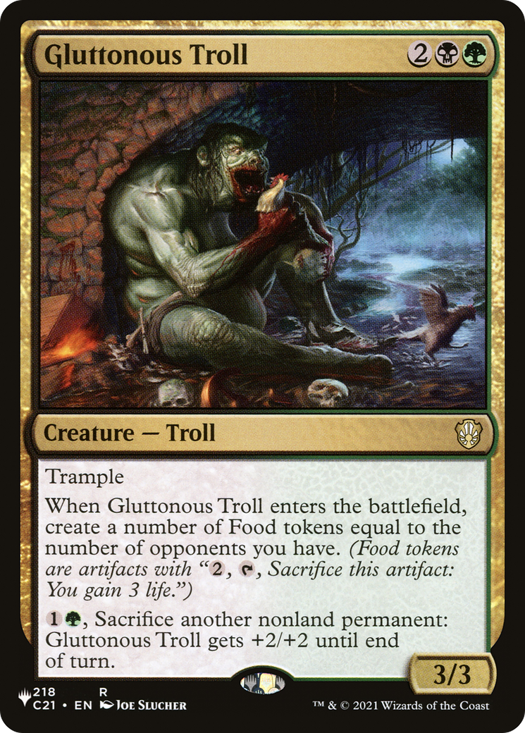 Gluttonous Troll [The List] | Jomio and Rueliete's Cards and Comics