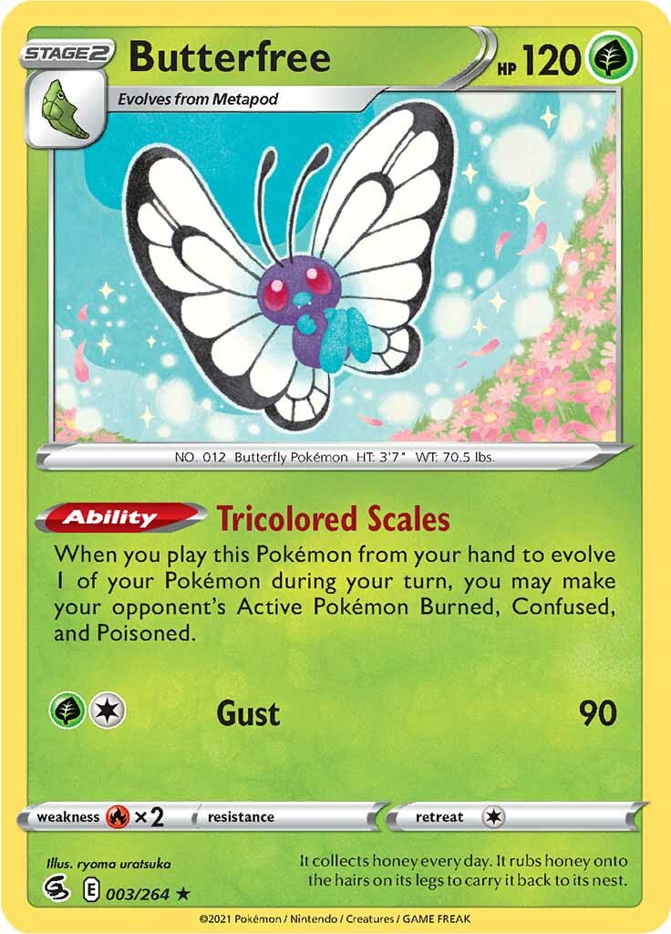 Butterfree (003/264) [Sword & Shield: Fusion Strike] | Jomio and Rueliete's Cards and Comics