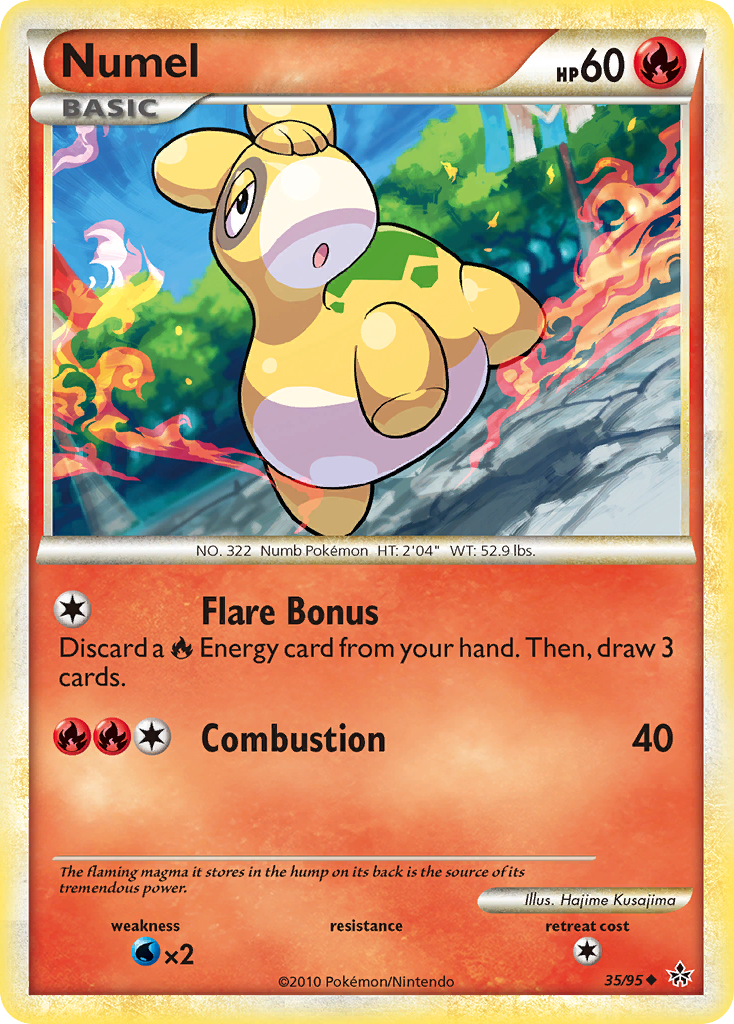 Numel (35/95) [HeartGold & SoulSilver: Unleashed] | Jomio and Rueliete's Cards and Comics