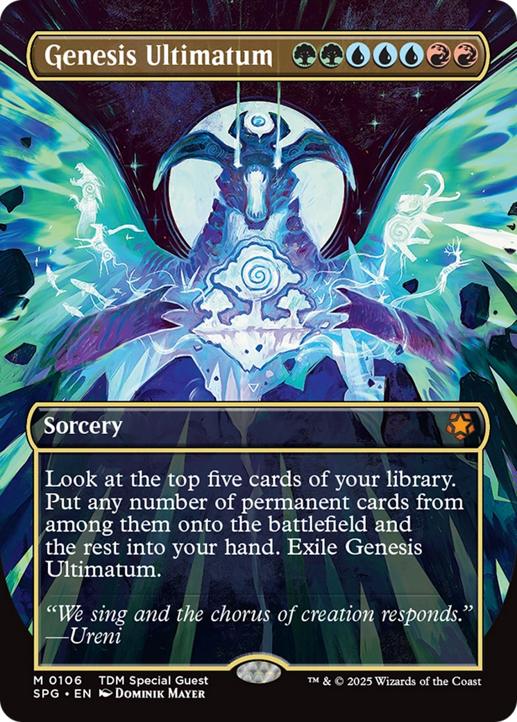 Genesis Ultimatum (Borderless) [Tarkir: Dragonstorm Special Guests] | Jomio and Rueliete's Cards and Comics